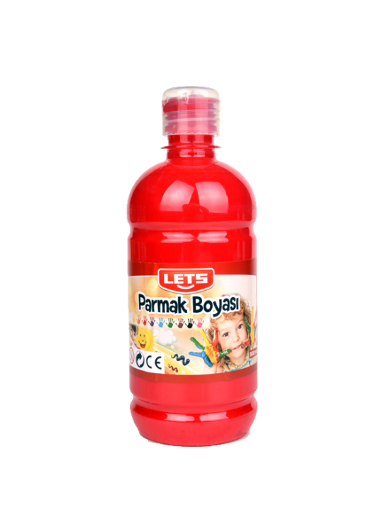Lets Parmak Boyası 500 ML Kırmızı L-5004