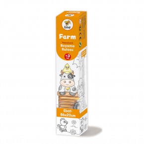Lino 86x20 Yapışkanlı Boyama Rulosu Farm