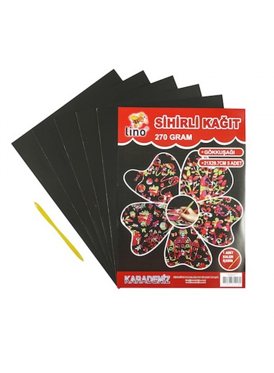 Lino Sihirli Kağıt 270 GR 20x30 CM 5 Lİ 2740J