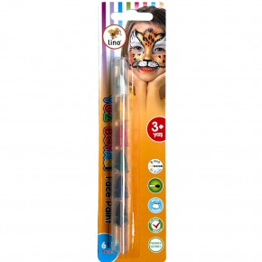 Lino Yüz Boyası 6 ın 1 6 Renk Bir Arada Yıkanabilir