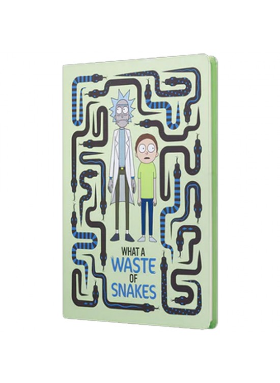 Mabbels Sert Kapak Butik Defter Rick And Morty Yılan Krem 80 YP 15x21 DFT-388074
