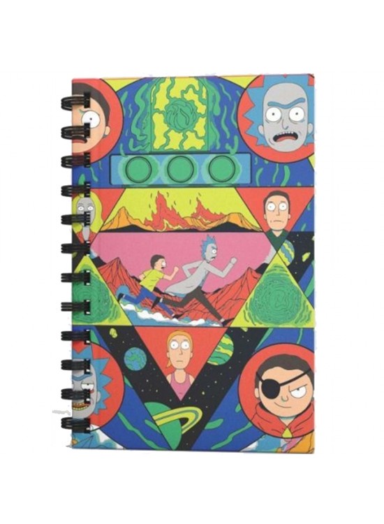 Mabbels Spiralli Defter Rick And Morty Kırmızı 80 YP 17x24 DFT-388517