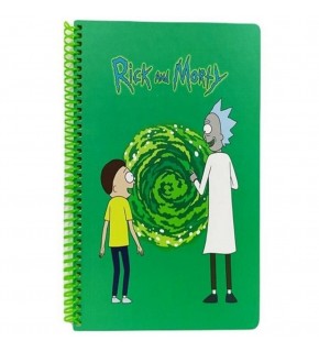 Mabbels Spiralli Defter Rick And Morty Yeşil  80 YP 17x24 DFT-388524