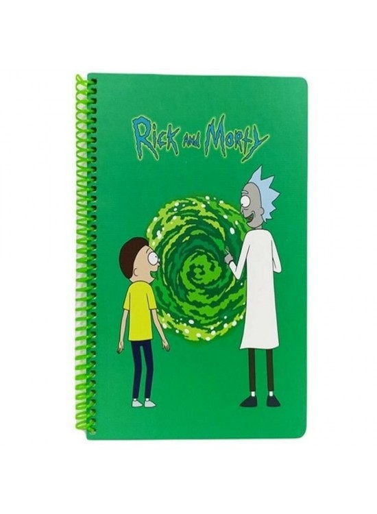 Mabbels Spiralli Defter Rick And Morty Yeşil  80 YP 17x24 DFT-388524