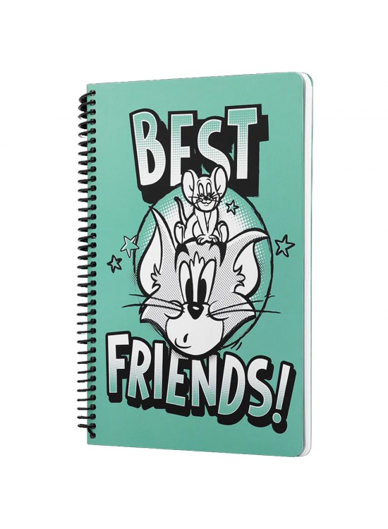 Mabbels Spiralli Defter Tom And Jerry Best Friends Yeşil 80 YP 17x24 DFT-388593