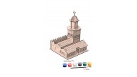 Maketix 3D Ahşap Boyama Seti Kız Kulesi 9787