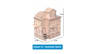 Maketix 3D Ahşap Boyama Seti Konak Ev 9788