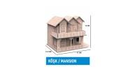 Maketix 3D Ahşap Boyama Seti Köşk 9789