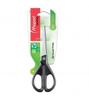 Maped Büro Makası Essentıals Yeşil Plastik Saplı Blisterli 17 CM 468010