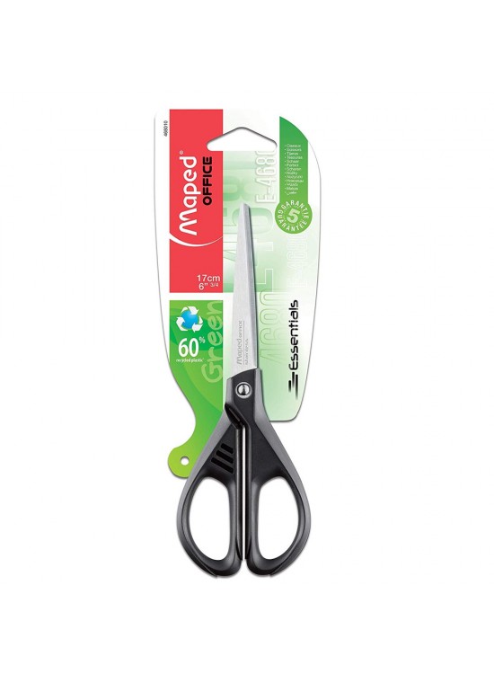 Maped Büro Makası Essentıals Yeşil Plastik Saplı Blisterli 17 CM 468010