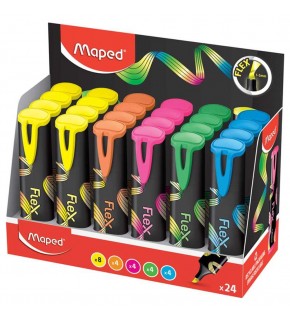 Maped Fosforlu Kalem Flex Farklı Renklerde-Dısplay 740302 (1 Adet)