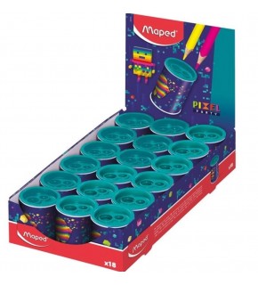 Maped Kalemtraş Pixel Party Çift Delikli 044123 (1 Adet)
