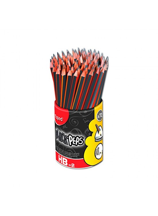 Maped Kurşun Kalem Black Peps HB 72 Li 851759