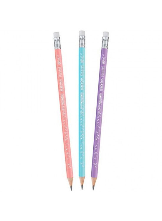 Maped Kurşun Kalem Silgili Pastel Renkli 72 Li