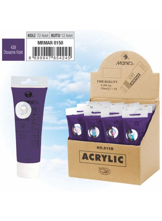 Maries Akrilik Boya 75 ML Dioxazine Violet 815-439