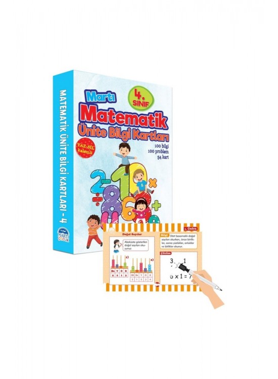 Martı 4.Sınıf Matematik Ünite Bilgi Kartları
