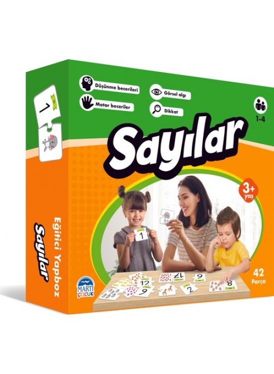Martı Çocuk Eğitici Yapboz Sayılar