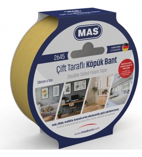 Mas Çift Taraflı Köpük Bant 38 MM x 5 M 2645