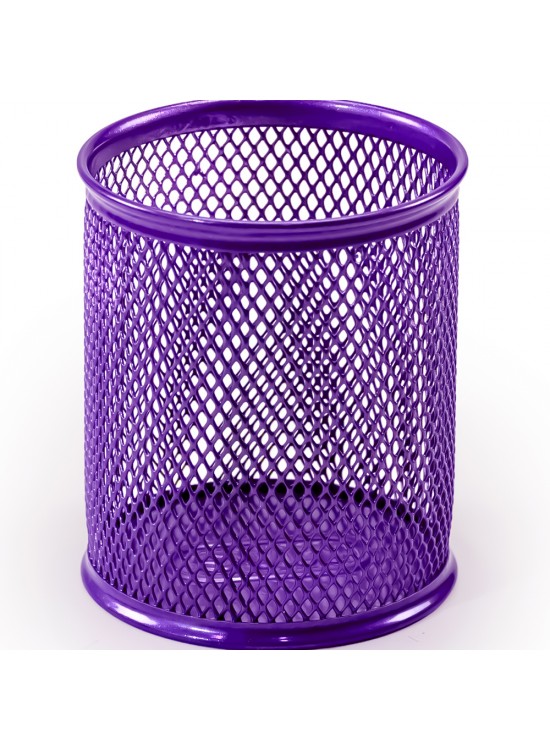 Mas Kalemlik Metal Perforeli Silindir Mor 500