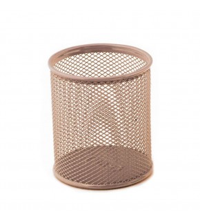 Mas Kalemlik Metal Perforeli Silindir Rose Gold 500