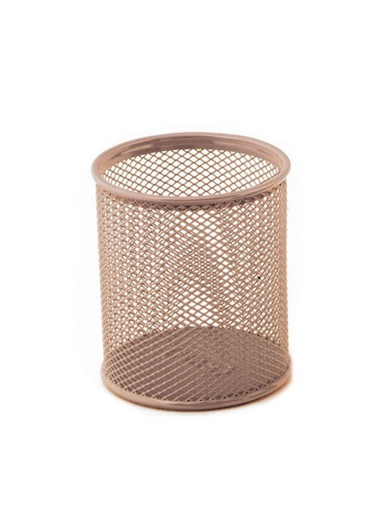 Mas Kalemlik Metal Perforeli Silindir Rose Gold 500