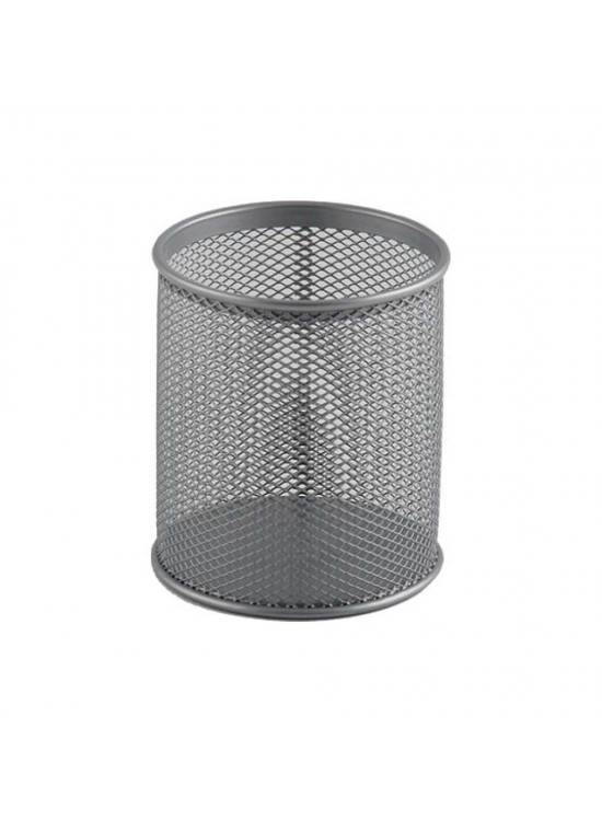 Mas Kalemlik Metal Perforeli Silindir Silver 500