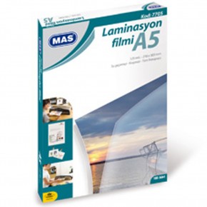 Mas Laminasyon Filmi Parlak A5 125 MIC 7705 (1 Adet)