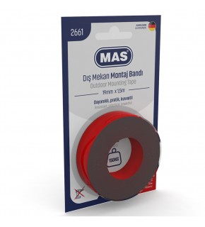 Mas Montaj Bandı Dış Mekan Güçlü 19 MM x 1,5 M 2661