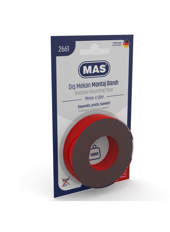 Mas Montaj Bandı Dış Mekan Güçlü 19 MM x 1,5 M 2661