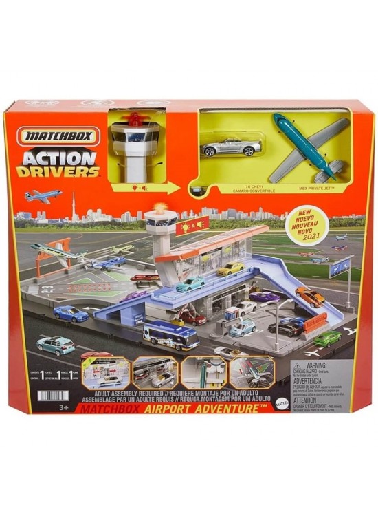 Matchbox Aksiyon Sürücüleri Havaalanı Macerası Oyun Seti