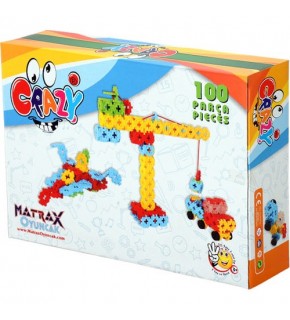 Matrax Oyuncak Crazy 100 Parça Blok Oyun