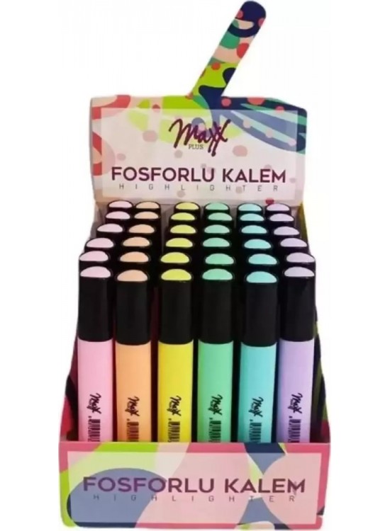 Maxx Fosforlu Kalem Pastel MX-2620 (1 Adet)