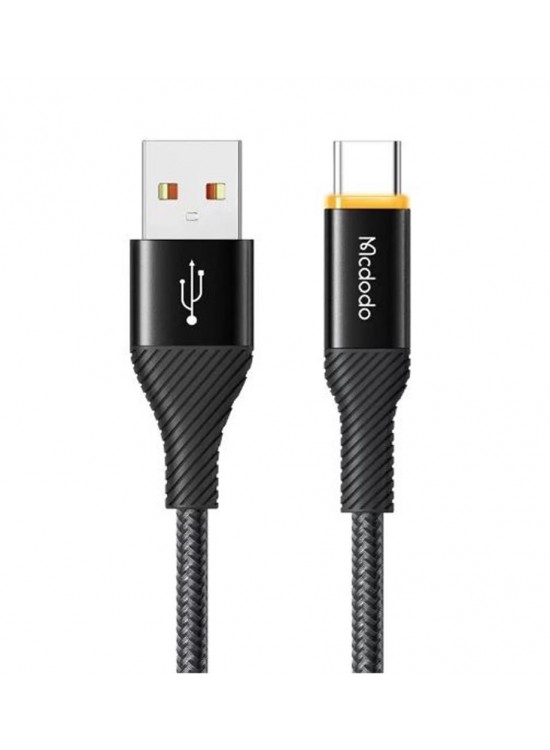 MCDODO CA-2380 Type-C 100W Power Off Süper Hızlı Data-Şarj Kablosu 5A 1.2m - Siyah