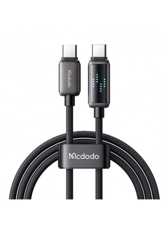 MCDODO CA-2630 36W USB-C TO LIGHTNİNG ŞARJ HIZ GÖSTERGELİ ŞARJ VE DATA KABLOSU- 1.2 M SİYAH