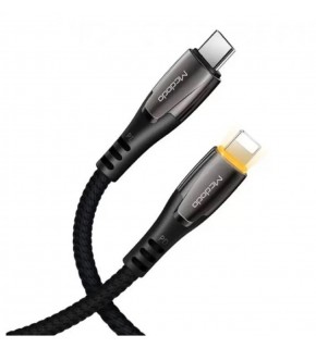 MCDODO CA-7651 36W Type-C To Lightning Hızlı Data-Şarj Kablosu 1.8M 3A - Siyah