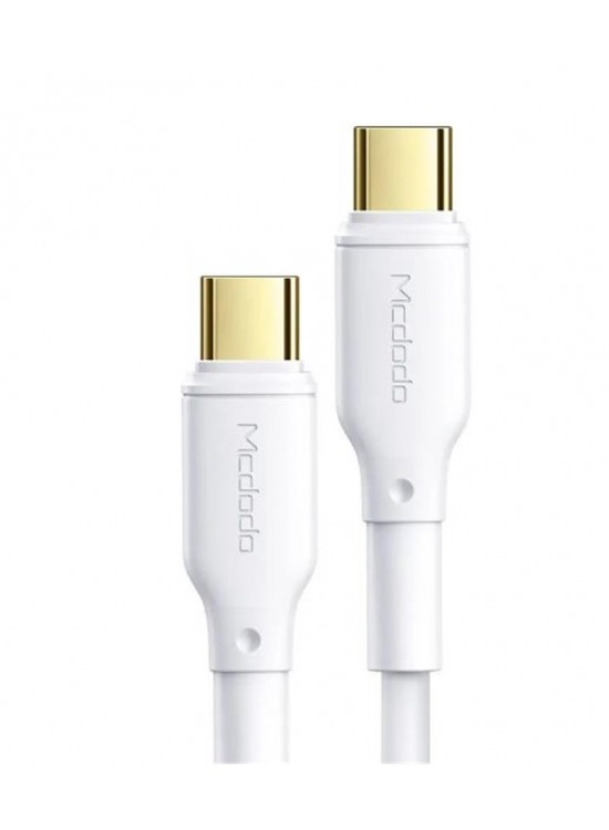 MCDODO CA-8350 100W Type-C to Type-C Süper Hızlı Data-Şarj Kablosu 5A 1.2m-Beyaz