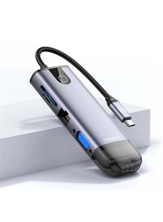 MCDODO HU-7420 10in1 Type-C Gigabit Lan + HDMI + Macbook + VGA Çoklayıcı Adaptör
