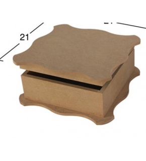 Mdf Fırfırlı Kutu Küçük 14X14X(8)