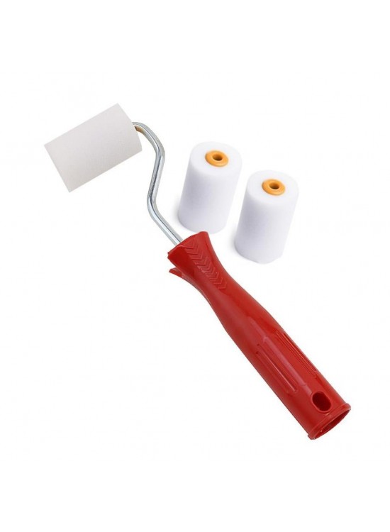 Metal Saplı Sünger Rulo Fırça 3 Lü 5Cm