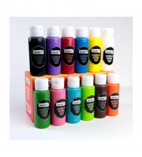 Miart Akrilik Boya 12 Li Set 59 ML