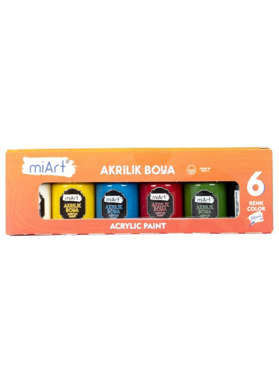 Miart Akrilik Boya 30 ML 6 LI MA306