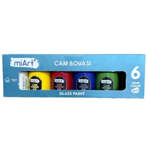 Miart Cam Boyası 6 Lı Set 30 ML