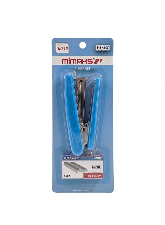 Mimaks Zımba & No: 10 Tel Set -Turkuaz S-3/BCT