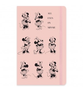 Minnie Lastikli Defter Ciltli 13x21 80 Yp Çizgili