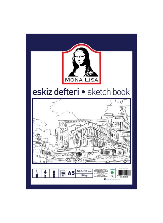 Mona Lisa Eskiz Defteri 50 YP A5 120 GR BN05-5