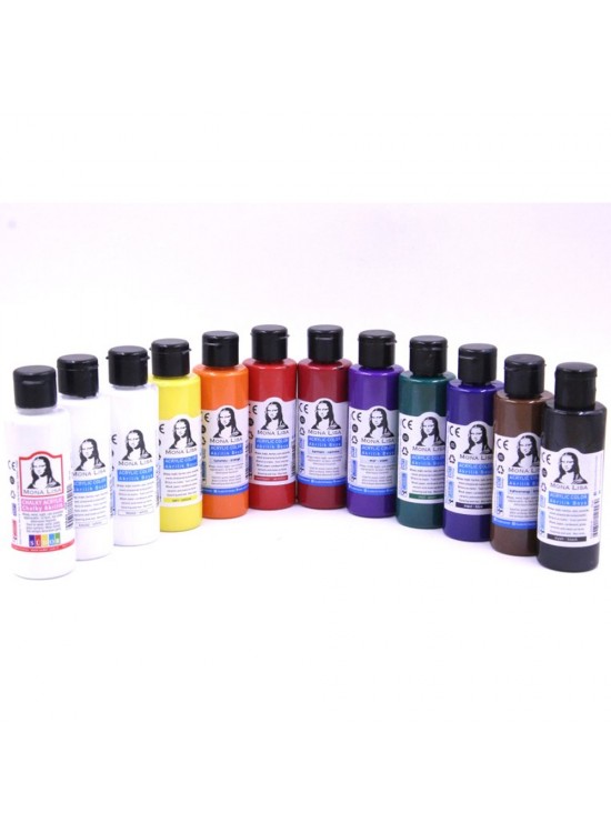 Mona Lisa Akrilik Boya 12 Renk 70 ML Set Extra Beyaz SD150-X14