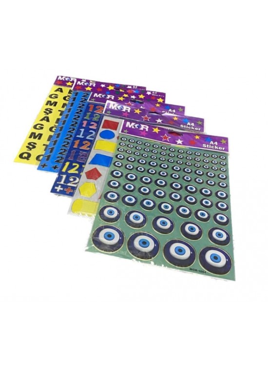 Mor Pvc Sticker (1 Adet)