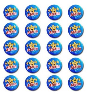 Mor Rozet Aferin (1 Adet)