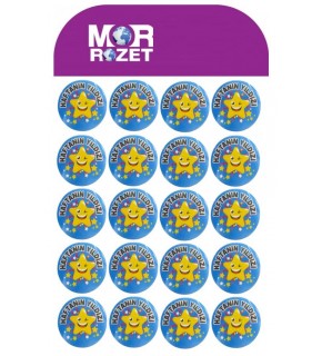 Mor Rozet Haftanın Yıldızı  (1 Adet)