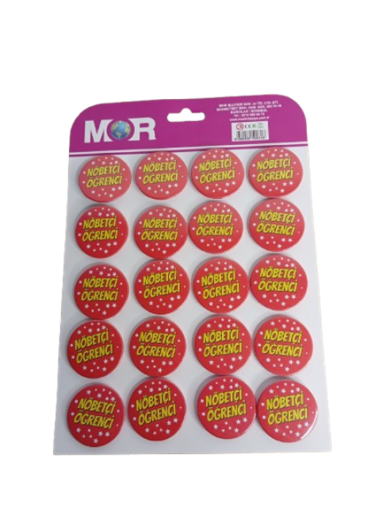 Mor Rozet Nöbetçi Öğrenci (1 Adet)